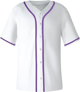Camisetas de Béisbol Lisas para Hombre, Manga Corta, Estilo Hip Hop, Deportivas, Casuales, con Botones, Uniformes, Transpirables, Hechas en Pakistán - Product Image 2