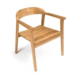 Chaise de salle à manger en teck de qualité supérieure, résistante aux intempéries, mobilier de jardin pour l'hôtellerie et l'usage commercial - Product Image 4