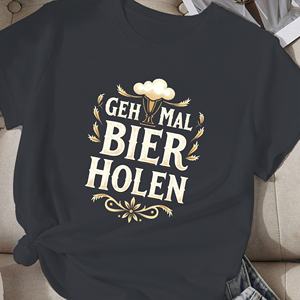 Camiseta cómoda para mujer Phrase Deutsch Get Beer design - Product Image 2