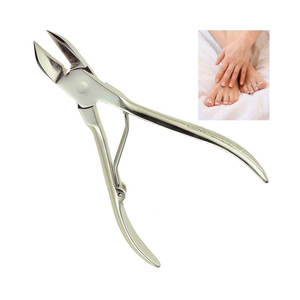 Coupe-ongles de précision robuste en acier inoxydable incurvé super tranchant de 10 mm pour manucure, pédicure, cuticules et ongles de bébé - Product Image 1