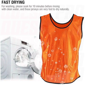 Maillots de football à séchage rapide pour enfants, gilets d'entraînement légers et respirants en maille pour les jeunes équipes de football - Product Image 3