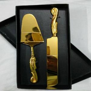 Juego de cubiertos chapados en oro con mango de metal hecho a mano en India, diseño moderno, juego de cubiertos a granel, herramienta para cortar queso - Product Image 2