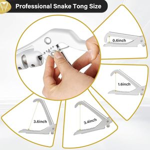 Heavy Duty Collapsible Snake Catcher Tongs Professional Reptile <b>Grabber</b> Stick Rattlesnake <b>Tool</b> Safe Handling Equipment - Product Image 3