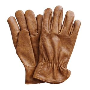 Custom Goat Grain Leather <b>Driver</b> <b>Glove</b> Safety Work Classic Sheepskin Genuine Leather Driving <b>Gloves</b> for Men Goat Skin Work <b>Glove</b> - Product Image 3