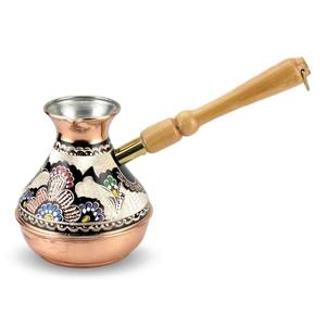 Cafetière turque en cuivre de haute qualité, cafetière arabe, cafetière traditionnelle Cezve pour la maison et la cuisine - Product Image 3