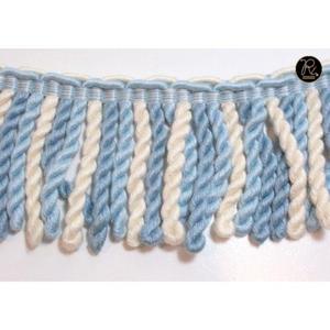 Elegante Encaje con Borde de Flecos Azul Verde para Accesorios de Moda, Decoración del Hogar, Bordes de Cortinas y Proyectos de Costura - Product Image 5