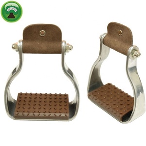 Étriers de cheval occidentale en métal et marron, 1 pièce, prix d'usine - Product Image 1