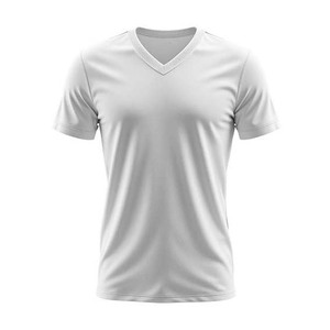 เสื้อยืดผู้ชายทนทาน คอวี ผ้าคอตตอนผสม แขนสั้น ระบายอากาศได้ดี สวมใส่สบาย นุ่มนวล เหมาะสำหรับใส่ทุกวัน - Product Image 4