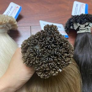 Extensions de cheveux humains vietnamiens de qualité supérieure, kératine U-tip, couleur naturelle, ondulés, prix de gros, prêts à être expédiés de l'usine. - Product Image 5