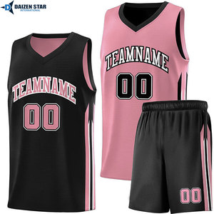 Custom Basketball Jersey Set Black Green V-Neck Sleeveless Mesh Moisture Wicking Polyester Adult Unisex Team Name Sublimation - Product Image 3