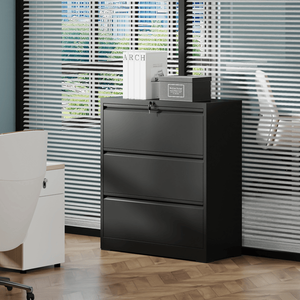 Armadietto Portadocumenti in Metallo a 3 Cassetti per Casa e Ufficio, Ampio Spazio per Formati Letter/Legal/A4/F4 - Product Image 5