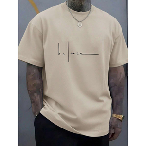 Meilleures ventes – Vente directe fabricant – T-shirt décontracté ample en coton imprimé numérique à séchage rapide, 220 grammes, motif lettres longues, pour usage quotidien - Product Image 6