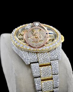<b>Men's</b> Full Moissanite Diamond <b>Watch</b> Luxury Iced Out Bracelet Wristwatch - Product Image 2
