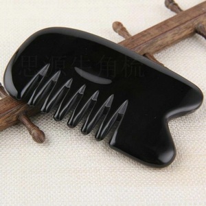 Planche de massage en corne de buffle blanche écologique pour le visage et le cuir chevelu, style ange, spécial pour la beauté (vente en gros) - Product Image 3