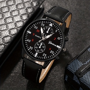 6352 4pcs/set Luxury <b>Black</b> Men <b>Watch</b> Set Fashion Casual Sport Men Quartz <b>Watch</b> with Bracelets - Product Image 2
