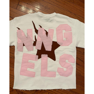 เสื้อยืดผ้าฝ้ายหนาสำหรับผู้ชายและ300gsm ออกแบบได้เองใส่ได้ทั้งชายและหญิงเสื้อยืดสตรีทแวร์ผ้าคอตตอน100% เย็บปักโลโก้ - Product Image 4