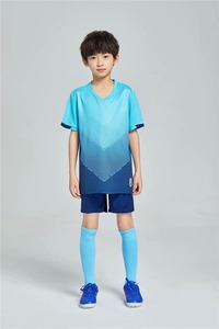 Custom Boys Girls <b>Soccer</b> Set Quick Dry T Shirt And Mesh Shorts Kids Football Training Uniform OEM Wholesale Sportswear Apparel - Product Image 2