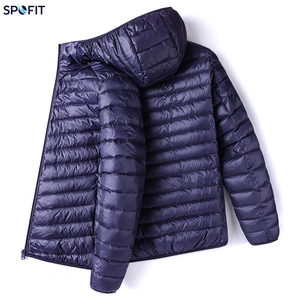 Nueva Chaqueta de Plumón para Hombre, Impermeable, Reversible, Informal, de Lana, Cálida, con Cierre y Bolsillos, Ligera - Product Image 3