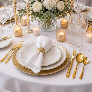 Ensemble de couverts de luxe, ensemble de couverts martelés, ensemble de vaisselle en acier inoxydable, couverts de table haut de gamme - Product Image 6