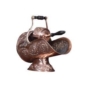 Antique Copper <b>Coal</b> Bucket With Wood Handle Top Quality <b>Scuttle</b> Bucket Customized Size And Shape Fireplace <b>Coal</b> Bucket - Product Image 1