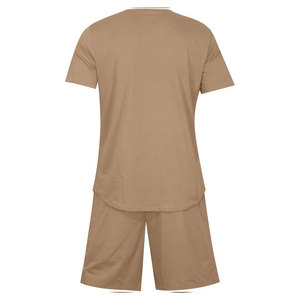 Conjunto de Camiseta y Pantalones Cortos de Verano para Hombre, Casual, Transpirable, OEM, Personalizado, de Algodón y Felpa, de 2 Piezas, con Diseño de Color Personalizado Digital - Product Image 4