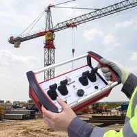 Mando hidráulico , válvula direccional de 4 palancas, kits de control remoto inteligente de radio de grúa de camión