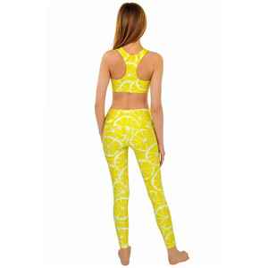 Women's Lightweight Eco Friendly <b>Yoga</b> <b>Sets</b> Breathable Sublimation Print Pattern High Elastic Waist 2 Piece <b>Set</b> - Product Image 3