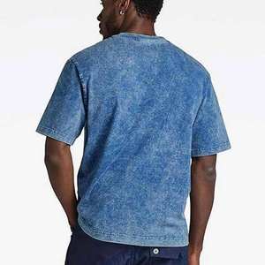 Camiseta de Gran Tamaño para Hombre, Diseño Nuevo de Alta Calidad, Tejido de Punto Lavado al Ácido, 100% Algodón - Product Image 6