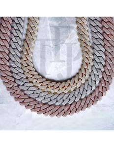 Cadena Cubana para Hombre, Plata de Ley 925, Oro 10K 14K, Collar Hip Hop, Cadena Brillante, Joyería de Lujo para Él - Product Image 3