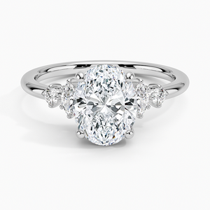 Anillo BOJ 0153 con Corte Ovalado, Plata 925, Engaste de Puntas Tipo Espejo, Anillo Solitario con Diamante de 2ct, Color D, VVS1, Moissanita GRA, Precio Bajo en Oferta - Product Image 1