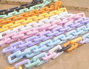 Cadena de Eslabones de Resina Epoxi de Colores Arcoíris para Colgar en la Pared, Último Diseño de Cadena de Eslabones de Resina, Más Vendida - Product Image 1