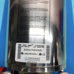 Bomba criogénica CTI Cryogenics 8033167 Cryo-Torr 8, 175970 - Equipo y piezas semiconductores de confianza de marca global - Product Image 5