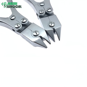 Ciseaux à câble orthopédiques chirurgicaux Hasni en acier inoxydable, homologués CE ISO, à double articulation, pour couper les fils et les goupilles - Product Image 2