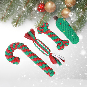 Offre Spéciale : Coffret Cadeau de Noël – Jouets Interactifs pour Chiens en Corde de Coton Ultra-Résistante aux Morsures, Idéaux pour l'Entraînement et la Stimulation Dentaire - Product Image 4