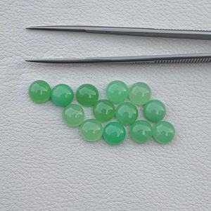 พลอยคริโซเพรสทรงกลม8มม. พร้อมซื้ออัญมณีทรงหลวมด้านหลังเรียบ - Product Image 4