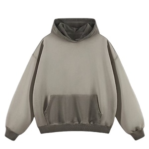 2025 unisexe personnalisé lavage à l'acide lourd polaire à capuche grande taille Streetwear Vintage Design sans ficelle Zip coton hiver - Product Image 1