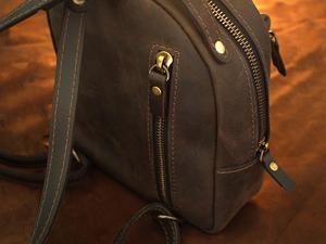 Sac à dos mini en cuir véritable pour femme, sac à dos personnalisé en cuir de vachette, sac à dos de luxe pour femme, LSBP-0002 - Product Image 2