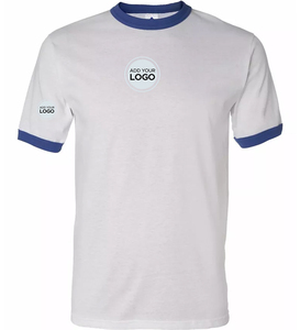 Camisetas AIRism Extra Grandes al por Mayor, Camisetas Lisas sin Estampado, Camisetas de Algodón con Impresión de Logotipo Personalizado, Camisetas Blancas AIRism Ringer - Product Image 2