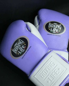Gants de boxe sur mesure OEM style NBNL, en cuir de vachette premium, avec lacets. - Product Image 5