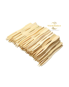 Fourchettes jetables en bambou écologiques à prix d'usine - Style classique, polies à la main, 100 % naturelles - Product Image 6