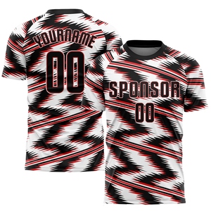 Vente en gros directe OMMIZ INDUSTRY, uniforme de football personnalisé en sublimation bleu marine et camouflage blanc - Product Image 4