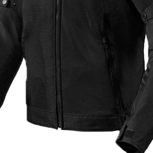 CE Approved Polyester Cordura Motorcycle <b>Racing</b> <b>Jacket</b> with Stand Collar Pattern Front Logo-Best Design for Motorbike Riding - Product Image 5
