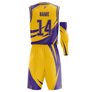 <b>Compression</b> Fit Basketball Jersey Men 85% Polyester 15% Spandex Moisture Wicking Custom Logo OEM Bulk Uniform Wholesale Factory - Product Image 2