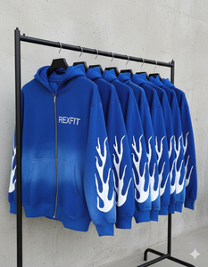 Sudaderas con capucha de bajo MOQ, las más demandadas por los clientes, con logotipos bordados desgastados, el mejor material, colores sólidos, sudaderas con capucha con cremallera efecto descolorido por el sol. - Product Image 4