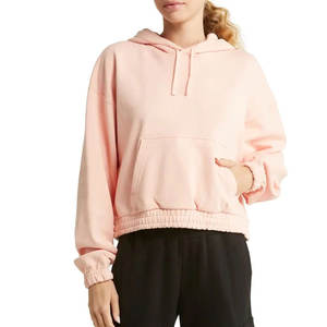 เสื้อฮู้ดครอปท็อปผ้าฝ้ายระบายอากาศดีสำหรับขายออนไลน์ เสื้อฮู้ดครอปท็อปสไตล์สตรีทแวร์ - Product Image 1