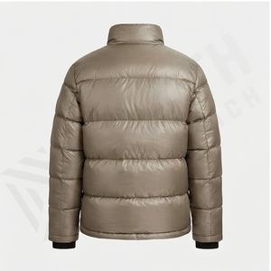 Chaqueta acolchada de alta calidad para hombre, Parkas impermeables con logotipo personalizado transpirable en Color sólido para la moda de invierno para hombre - Product Image 3
