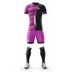 Tenue de football unisexe pour adultes ODM, maillot d'entraînement entièrement sublimé, kits d'uniformes de basketball et de football, vêtements de sport couleur unie - Product Image 3