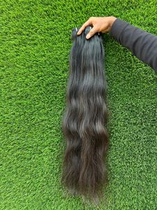 Cheveux vierges indiens bruts Remy, double trame, tissage à la machine, non traités - Product Image 4