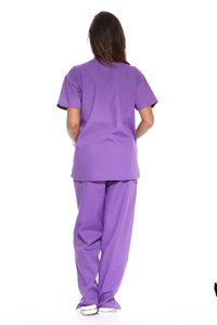 Ensemble d'uniformes médicaux pour femmes, tenue de travail personnalisée pour infirmières, tissu extensible confortable, vêtements pour le personnel hospitalier, tissu tissé - Product Image 3