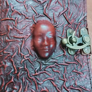 Handmade Pure <b>Leather</b> Journal With Artistic Handwork Handcrafted <b>Leather</b> <b>Notebook</b> Wholesale Bulk Supplier Manufacturer India - Product Image 3